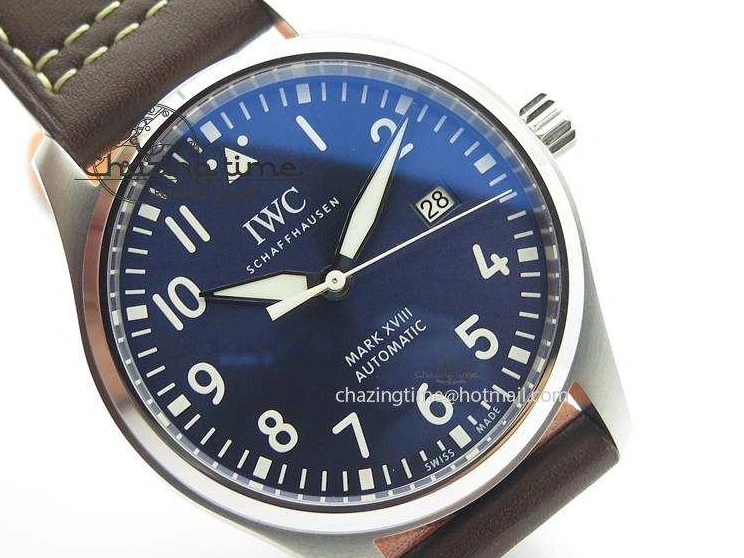 MIROTIME 0403 Mark XVIII Le Petit Prince IW327004 SS Mk Maker Best Edition Blue Dial On Brown Leather Strap A TimelessDesign 7296